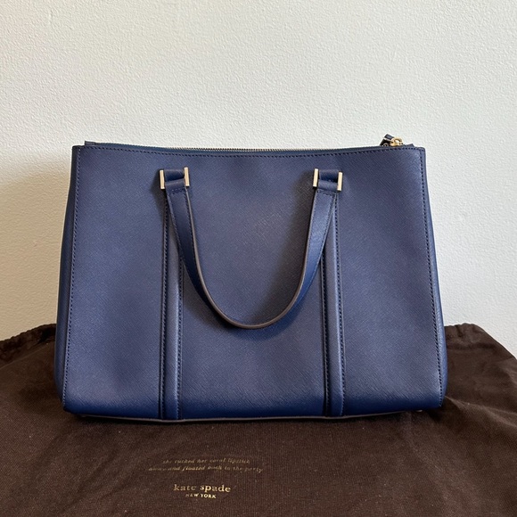 Kate Spade Navy Crossbody Tote Bag - Picture 2 of 10